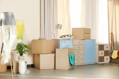 Office packing services in Oldford with labeled moving cartons