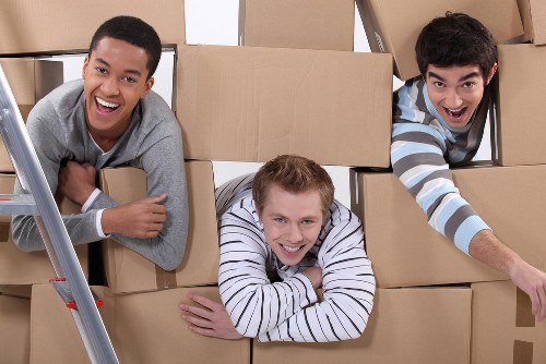 Professional van for small removals in Oldford on a residential street