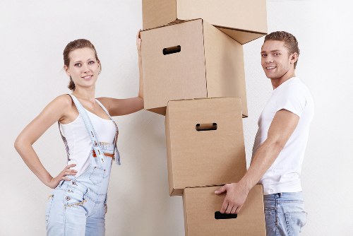 Packing materials and organized moving boxes in Oldford