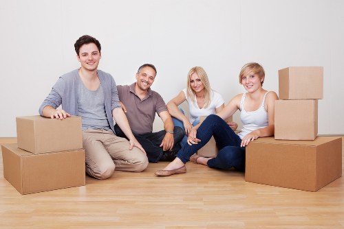 Moving furniture safely from a flat in Oldford