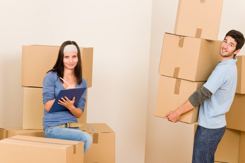Seasonal belongings prepared for storage in an organized unit